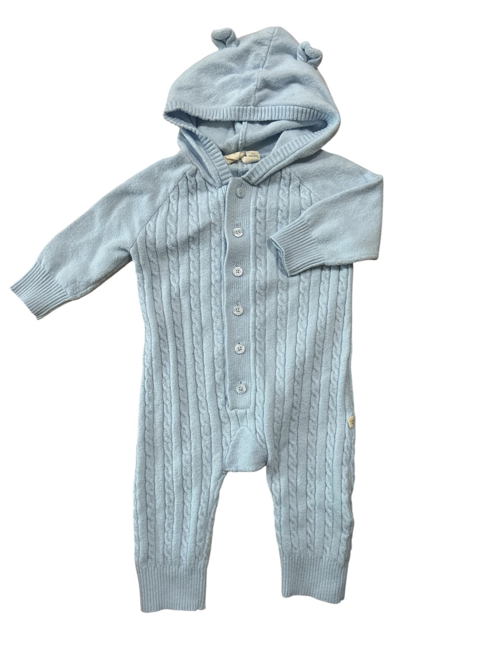 GAP Light Blue Cable-Knit Hooded One-Piece